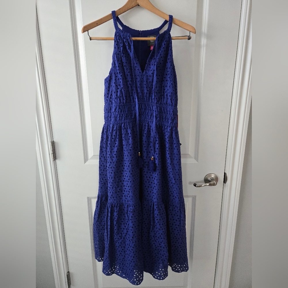 Vince Camuto Royal Blue Midi Dress